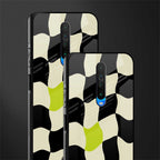 trippy pastel checks glass case for poco x2 image-2