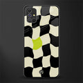 trippy pastel checks glass case for samsung galaxy m51 image