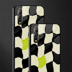 trippy pastel checks glass case for vivo s1 image-2