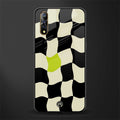 trippy pastel checks glass case for vivo z1x image