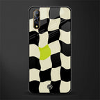 trippy pastel checks glass case for vivo z1x image