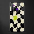 trippy pastel checks glass case for realme 5 image