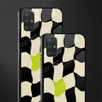 trippy pastel checks glass case for samsung galaxy a51 image-2