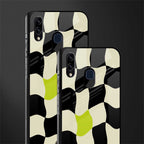 trippy pastel checks glass case for samsung galaxy a20 image-2