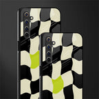 trippy pastel checks glass case for realme 6 pro image-2