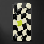 trippy pastel checks glass case for mi a3 redmi a3 image
