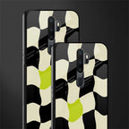 trippy pastel checks glass case for oppo a5 2020 image-2