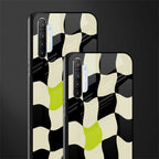trippy pastel checks glass case for realme x2 image-2