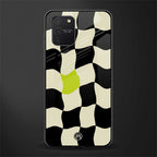 trippy pastel checks glass case for samsung galaxy a91 image
