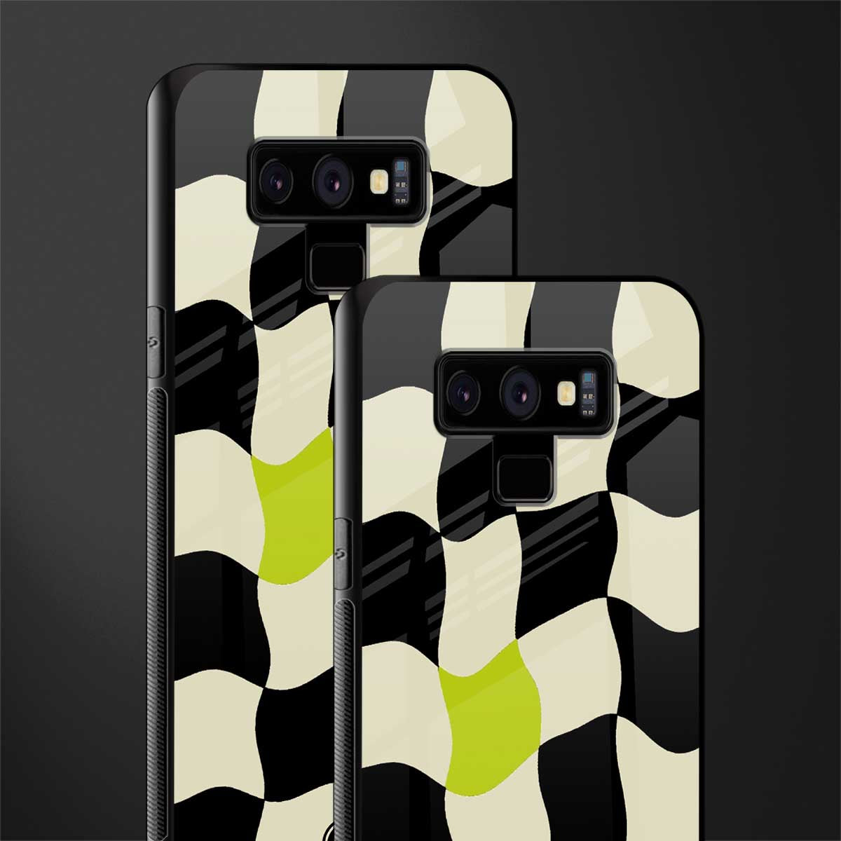trippy pastel checks glass case for samsung galaxy note 9 image-2