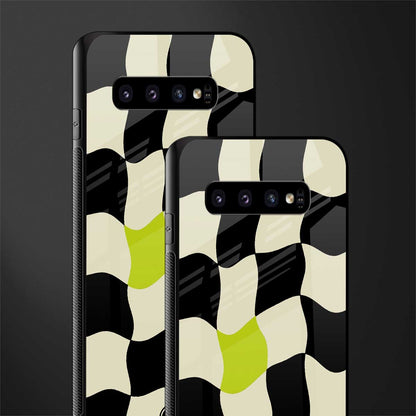 trippy pastel checks glass case for samsung galaxy s10 image-2