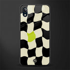 trippy pastel checks glass case for vivo y91i image