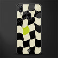 trippy pastel checks glass case for vivo y93 image