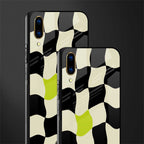 trippy pastel checks glass case for vivo v11 pro image-2
