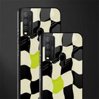 trippy pastel checks glass case for vivo y30 image-2