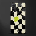 trippy pastel checks glass case for vivo y30 image
