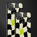trippy pastel checks glass case for realme c25 realme c25s image-2