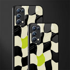trippy pastel checks glass case for oppo reno 5 pro image-2