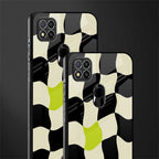 trippy pastel checks glass case for redmi 9c image-2
