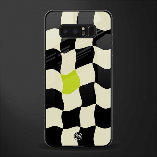 trippy pastel checks glass case for samsung galaxy note 8 image