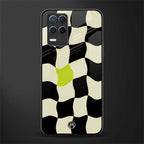 trippy pastel checks glass case for realme 8 5g image