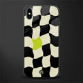 trippy pastel checks glass case for iphone xs max image