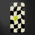 trippy pastel checks glass case for iphone xr image