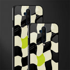 trippy pastel checks glass case for oneplus 7t pro image-2