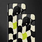 trippy pastel checks glass case for oneplus 7t image-2