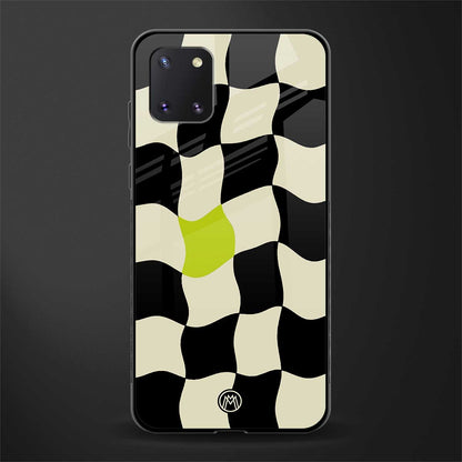 trippy pastel checks glass case for samsung galaxy note 10 lite image