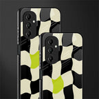 trippy pastel checks back phone cover | glass case for samsung galaxy a14 5g
