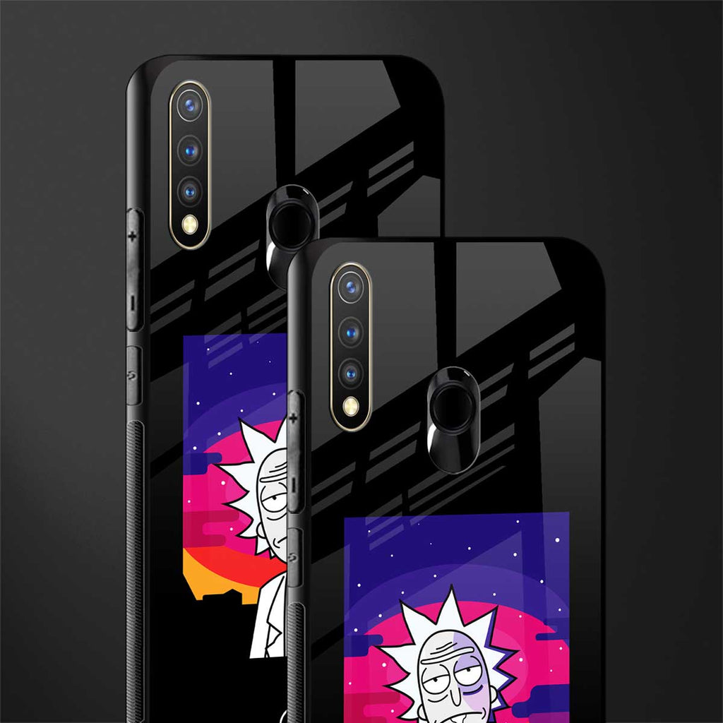 trippy rick sanchez glass case for vivo u20 image-2
