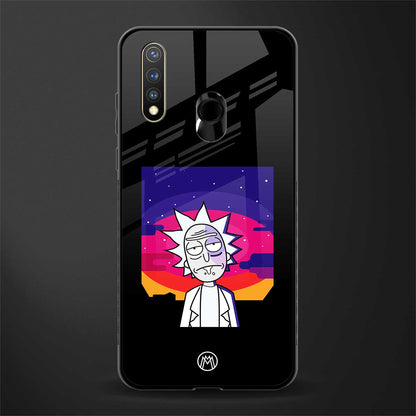 trippy rick sanchez glass case for vivo y19 image