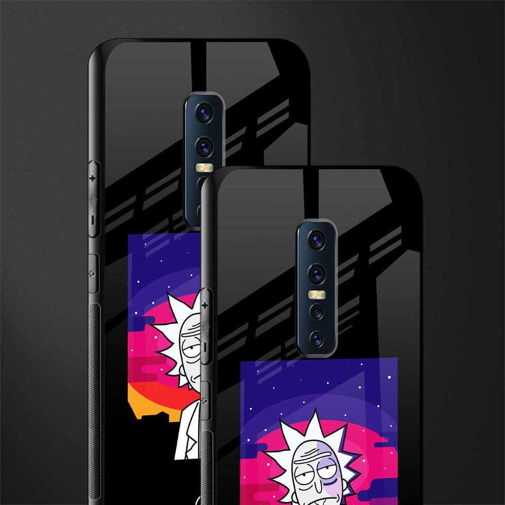 trippy rick sanchez glass case for vivo v17 pro image-2