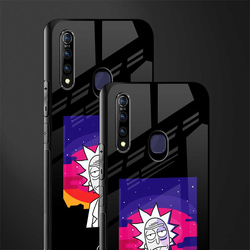 trippy rick sanchez glass case for vivo z1 pro image-2