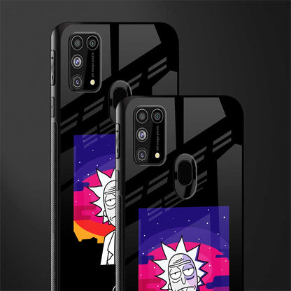 trippy rick sanchez glass case for samsung galaxy m31 image-2