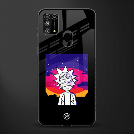 trippy rick sanchez glass case for samsung galaxy m31 prime edition image