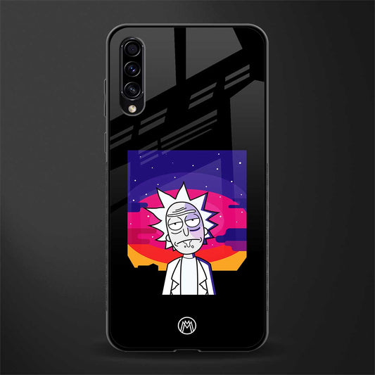 trippy rick sanchez glass case for samsung galaxy a70 image
