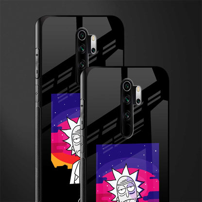 trippy rick sanchez glass case for redmi note 8 pro image-2