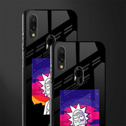 trippy rick sanchez glass case for redmi note 7 image-2
