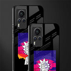 trippy rick sanchez glass case for vivo x60 pro image-2