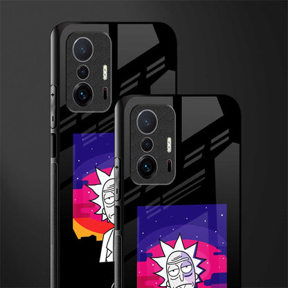trippy rick sanchez glass case for mi 11t pro 5g image-2
