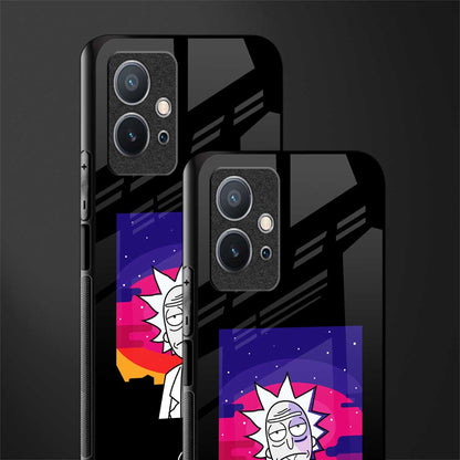 trippy rick sanchez glass case for vivo y75 5g image-2