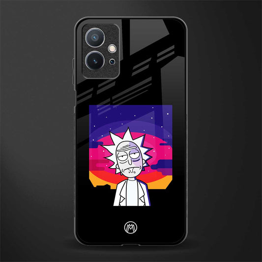 trippy rick sanchez glass case for vivo y75 5g image