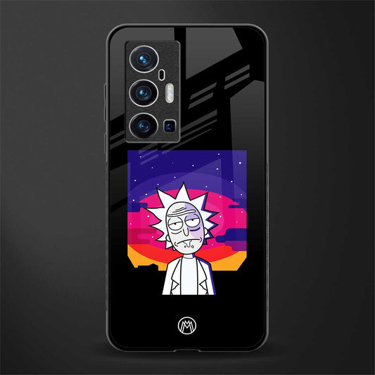 trippy rick sanchez glass case for vivo x70 pro plus image
