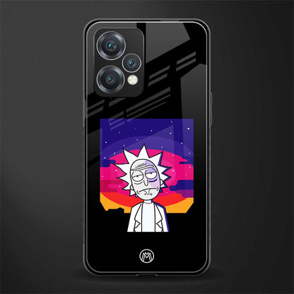 trippy rick sanchez back phone cover | glass case for realme 9 pro 5g