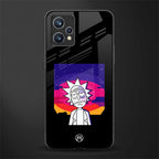 trippy rick sanchez glass case for realme 9 4g image