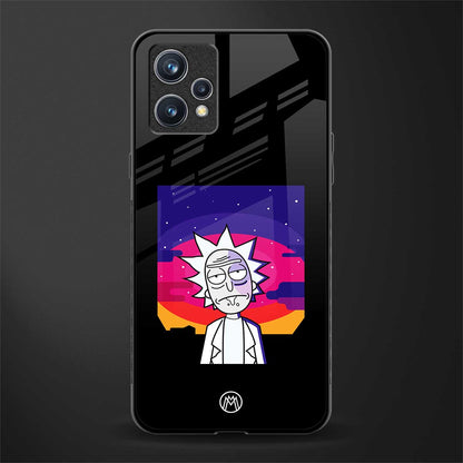 trippy rick sanchez glass case for realme 9 4g image