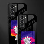trippy rick sanchez glass case for samsung galaxy s22 plus 5g image-2