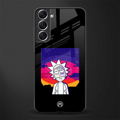 trippy rick sanchez glass case for samsung galaxy s21 image